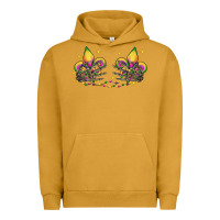 Pigment Peanut Butter skeleton hands mardi gras Urban Hoodie - CowGirlArtShop