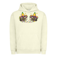 Pigment Pistachio skeleton hands mardi gras Urban Hoodie - CowGirlArtShop