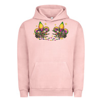 Pigment Salmon skeleton hands mardi gras Urban Hoodie - CowGirlArtShop