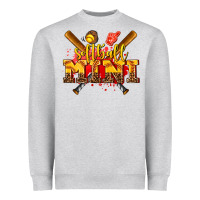 Heather Grey softball mini Heavyweight Sweatshirt - AdoDesignShop