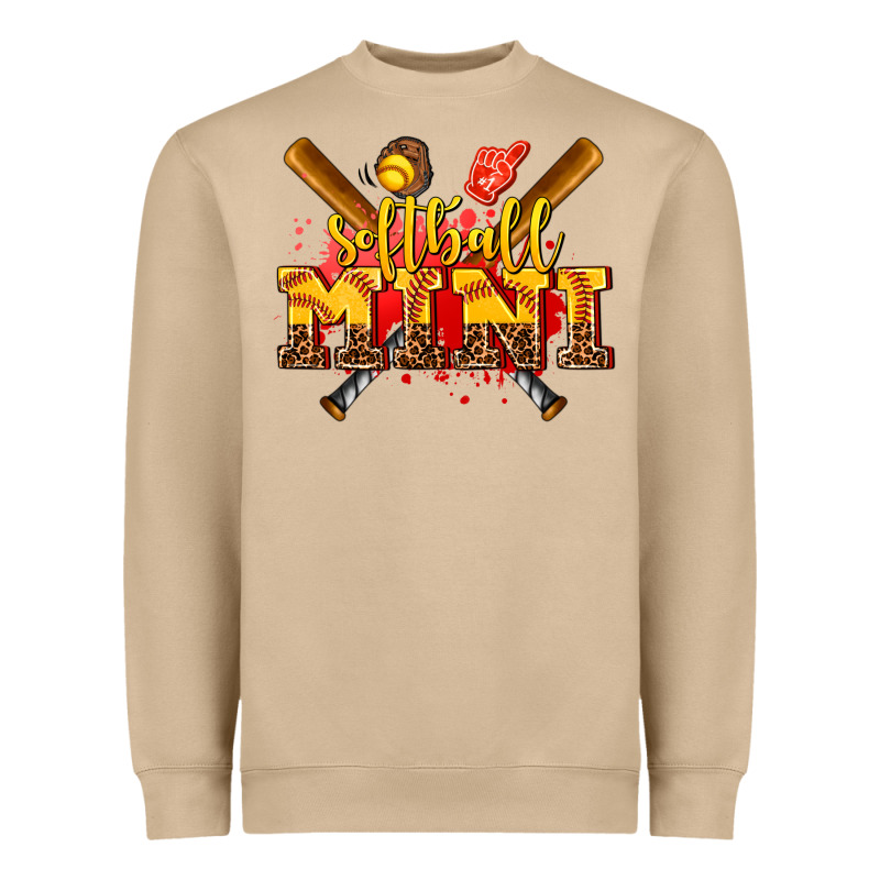 Softball Mini Heavyweight Sweatshirt by AdoDesignShop | Teevron