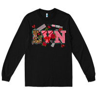 Black valentines day lvn Long Sleeve Tee - NancyCooperArtShop