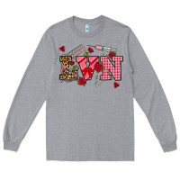 Heather Grey valentines day lvn Long Sleeve Tee - NancyCooperArtShop