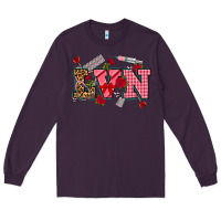 Plum valentines day lvn Long Sleeve Tee - NancyCooperArtShop