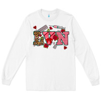 White valentines day lvn Long Sleeve Tee - NancyCooperArtShop