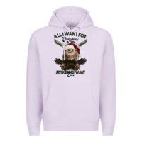 Lilac All I Want For Christmas Is You Just Kidding I Want Cats Premium Hoodie - Bettercallsaul