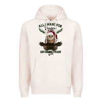 Pale Pink All I Want For Christmas Is You Just Kidding I Want Cats Premium Hoodie - Bettercallsaul