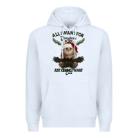 White All I Want For Christmas Is You Just Kidding I Want Cats Premium Hoodie - Bettercallsaul