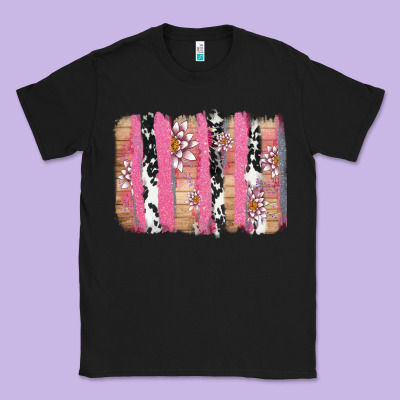 V.d Cow And Lotus Brushstrock Classic Tee Designed By Adodesignshop