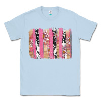 Dusty Blue v.d cow and lotus brushstrock Classic Tee - AdoDesignShop