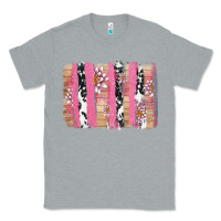 Heather Grey v.d cow and lotus brushstrock Classic Tee - AdoDesignShop