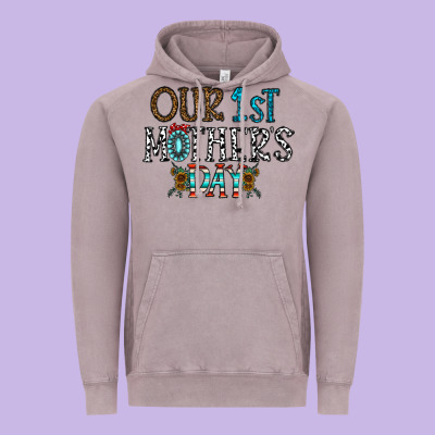 Our 1 St Mother's Day Vintage Hoodie Designed By Cowhidedigitalart