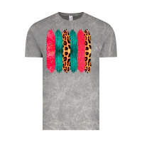 Cloud Rock Colored Leopard and Wood Patterned Western Brush Strokes Vintage Tee - Bettercallsaul