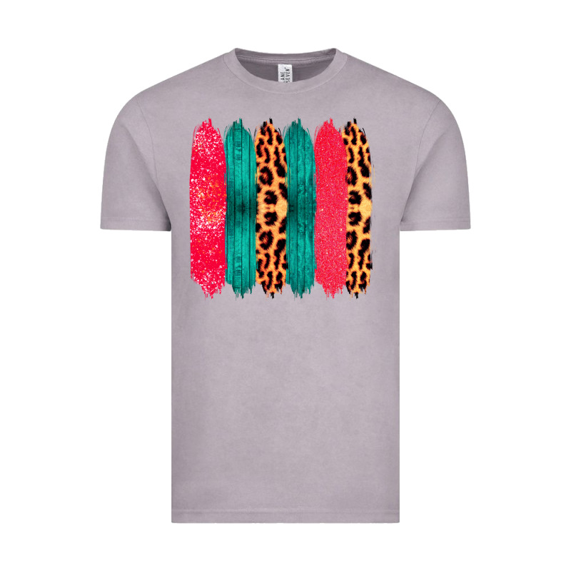 Colored Leopard And Wood Patterned Western Brush Strokes Vintage Tee by Bettercallsaul | Teevron