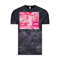 Cloud Black breast cancer awareness pink Vintage Tee - AdoDesignShop