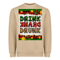 Mushroom Christmas Drink Drank Drunk Heavyweight Sweatshirt - Artiststas