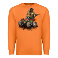 Carrot monster truck and t rex dinosaur Premium Sweatshirt - LillyAllenDesigns