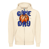 Sandshell game day basketball Zipper Hoodie - MaliasSmallBusiness