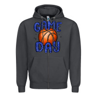 Smoke game day basketball Zipper Hoodie - MaliasSmallBusiness