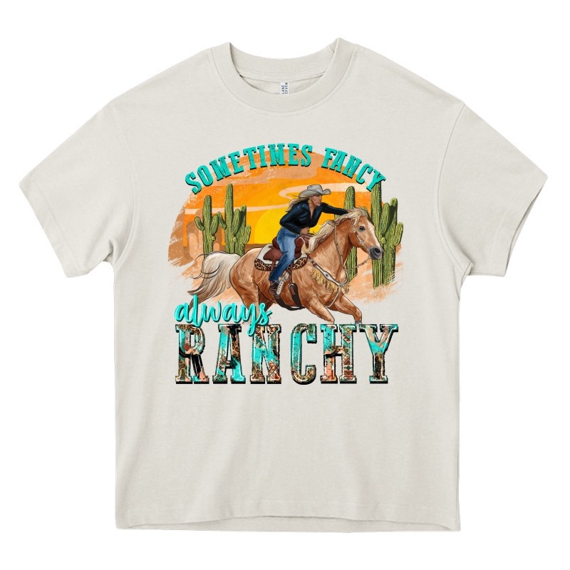 Sometimes Fancy Always Ranchy Heavy Core Tee by texasbilliewilder | Teevron