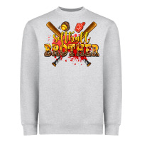 Heather Grey softball brother Heavyweight Sweatshirt - AdoDesignShop