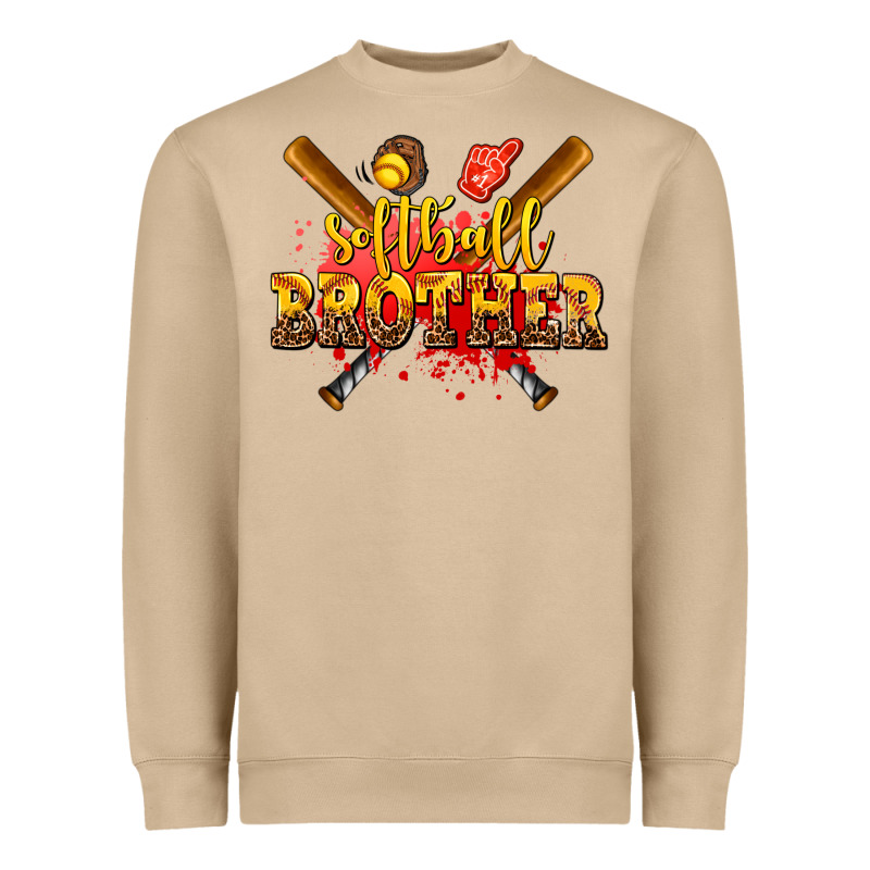 Softball Brother Heavyweight Sweatshirt by AdoDesignShop | Teevron