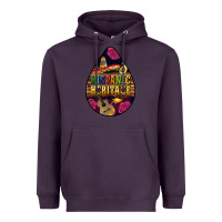 Plum teardrop Hispanic Heritage Heavyweight Hoodie - BundleAndBundleShop