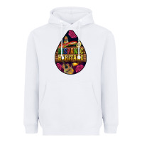 White teardrop Hispanic Heritage Heavyweight Hoodie - BundleAndBundleShop