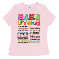 Bubblegum Pink mama its okay Ladies Tee - JahusDesignShop