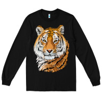 Black Tiger Head Long Sleeve Tee - LillyAllenDesigns