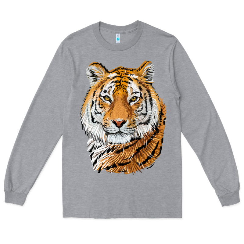 Tiger Head Long Sleeve Tee by LillyAllenDesigns | Teevron