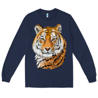 Navy Tiger Head Long Sleeve Tee - LillyAllenDesigns