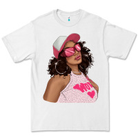 White pink sunglasses afro black girl Premium Tee - texasbilliewilder
