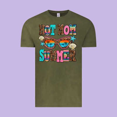 Hot Mom Summer Vintage Tee Designed By Adodesignshop
