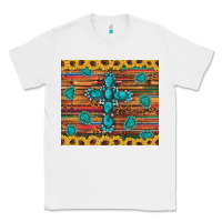 White western gemstone cross sunflowers leopard serape glitter wooden tumble Classic Tee - Artiststas