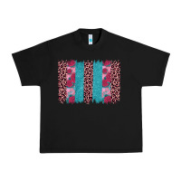 Black valentines day leopard rose glitter brush stoke Urban Heavy Tee - JahusDesignShop