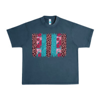 Midnight Navy valentines day leopard rose glitter brush stoke Urban Heavy Tee - JahusDesignShop
