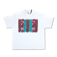 White valentines day leopard rose glitter brush stoke Urban Heavy Tee - JahusDesignShop