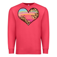 Cardinal valentine s day colorful heart Premium Sweatshirt - LillyAllenDesigns
