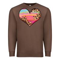 Chestnut valentine s day colorful heart Premium Sweatshirt - LillyAllenDesigns