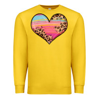 Lemon valentine s day colorful heart Premium Sweatshirt - LillyAllenDesigns