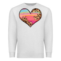 Oatmeal Heather valentine s day colorful heart Premium Sweatshirt - LillyAllenDesigns