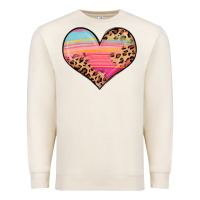 Sandshell valentine s day colorful heart Premium Sweatshirt - LillyAllenDesigns