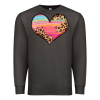Smoke valentine s day colorful heart Premium Sweatshirt - LillyAllenDesigns