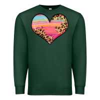 Sports Green valentine s day colorful heart Premium Sweatshirt - LillyAllenDesigns