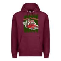 Burgundy merry christmas y'all truck Premium Hoodie - Bettercallsaul