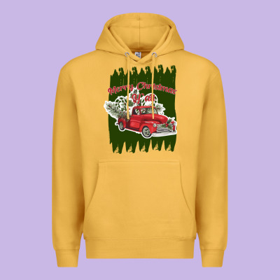 Merry Christmas Y'all Truck Premium Hoodie Designed By Bettercallsaul