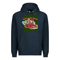 Navy merry christmas y'all truck Premium Hoodie - Bettercallsaul