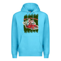 Ocean Blue merry christmas y'all truck Premium Hoodie - Bettercallsaul