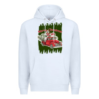White merry christmas y'all truck Premium Hoodie - Bettercallsaul